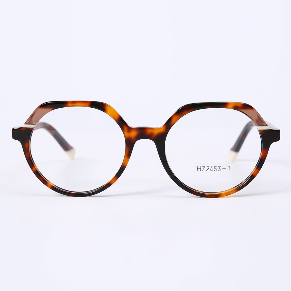 HZ2453-1 Acetate Eyeglass Frame Factory Supply