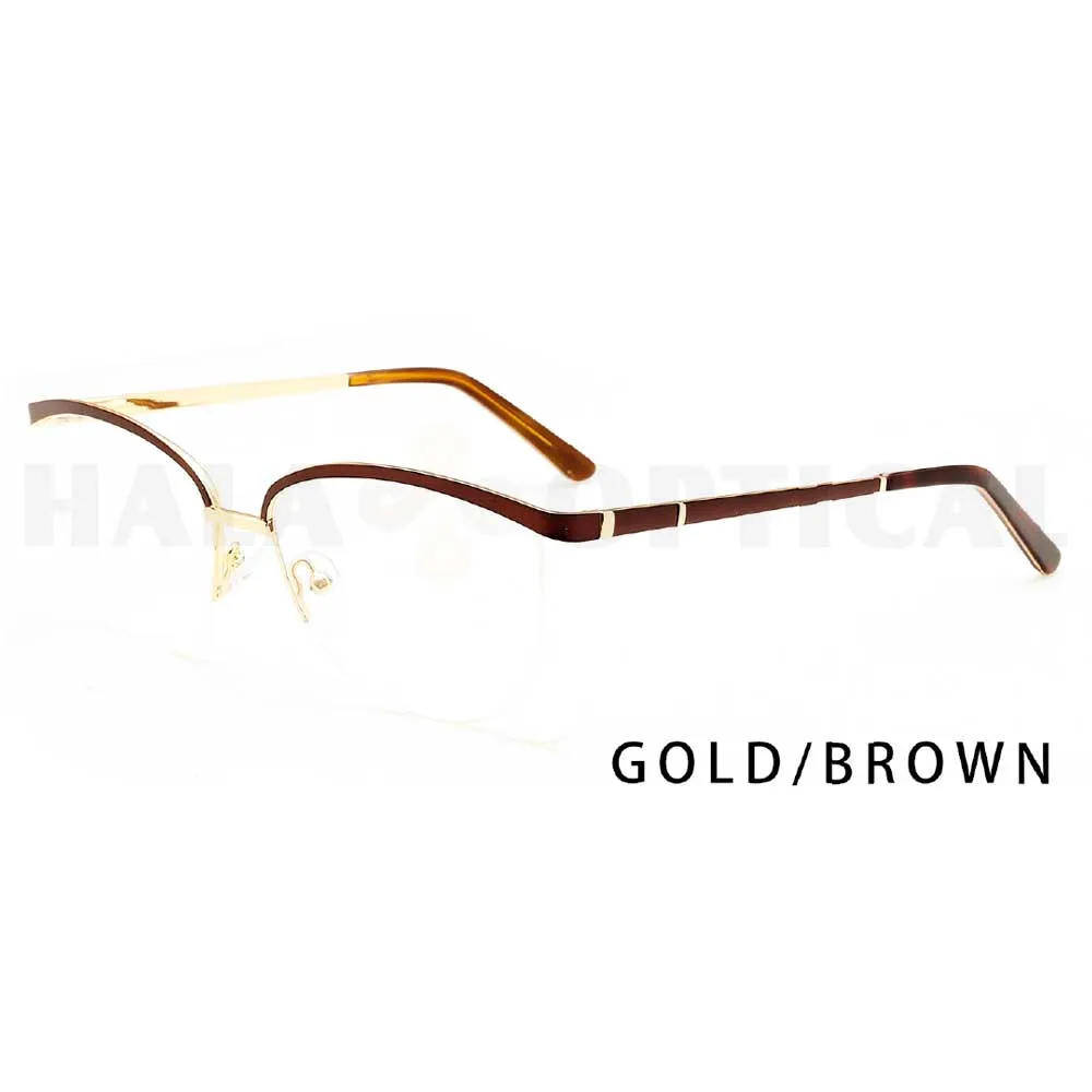 Browline Stainless Steel Spectacle Eyeglass MXD-1875