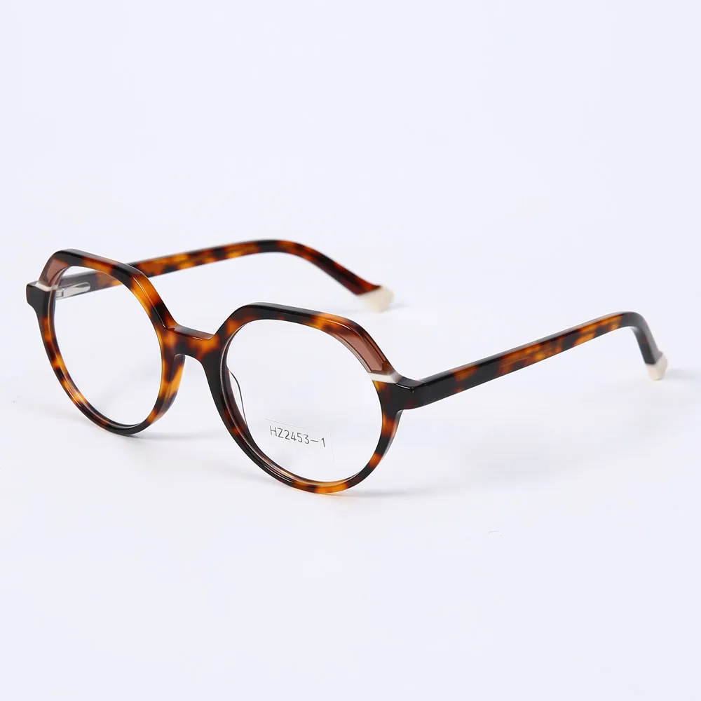 HZ2453-1 Acetate Eyeglass Frame Factory Supply