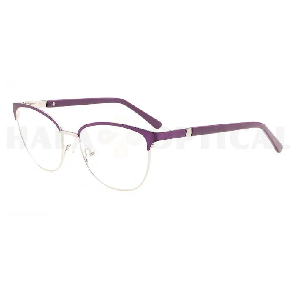 Full rim metal stainless steel optical frame for women