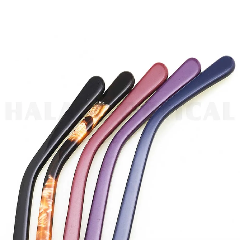 Multiple colors acetate temples for metal optical frames