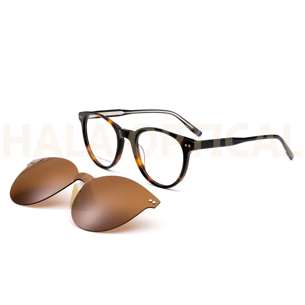 Round acetate sunglasses AXG035